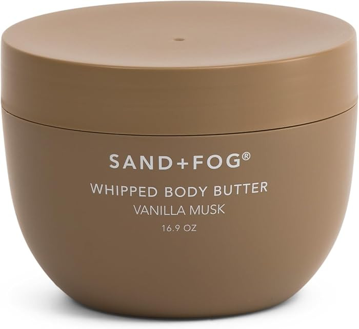 Sand + Fog Whipped Body Butter, Vanilla Musk Scent, 16.9 Fl Oz | Amazon (US)