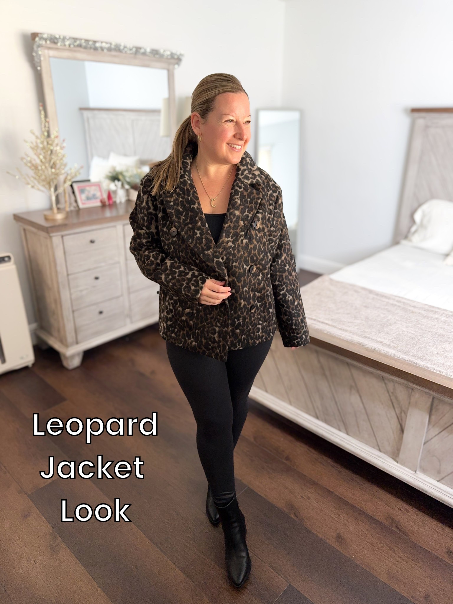 Day 24 of 25 | Styling My Closet for Fall 
Bringing out one of my favorite Black Friday finds 🤗 This chic leopard print jacket from Target is the perfect throw on layer for a cozy fall day… paired it with classic black leggings and ankle boots for an easy, put-together mom look 🤎🖤

#LTKootd #LTKSeasonal #LTKPetite
