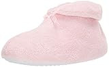 MUK LUKS Women's Micro Chenille Boot with Satin Bow Slipper, Pink, Small M US | Amazon (US)