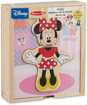 Melissa & Doug Disney Minnie Mouse Dress-Up Puzzle, 18 Pieces Mix and Match Outfits, Sorting & Ma... | Amazon (US)