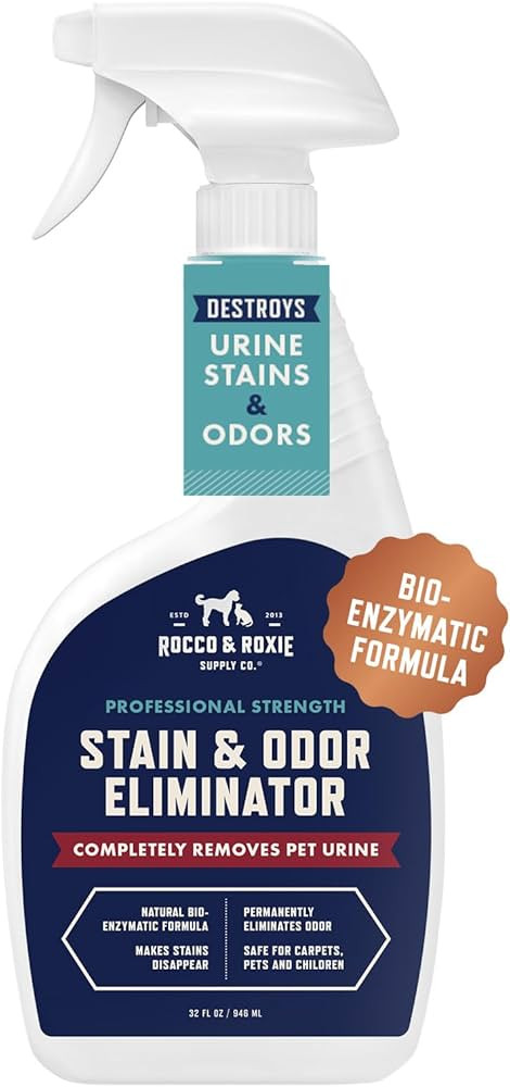 Amazon.com: Rocco & Roxie Supply Co. Stain & Strong Odor Eliminator, Enzyme Cleaner, Pet Odor Eli... | Amazon (US)