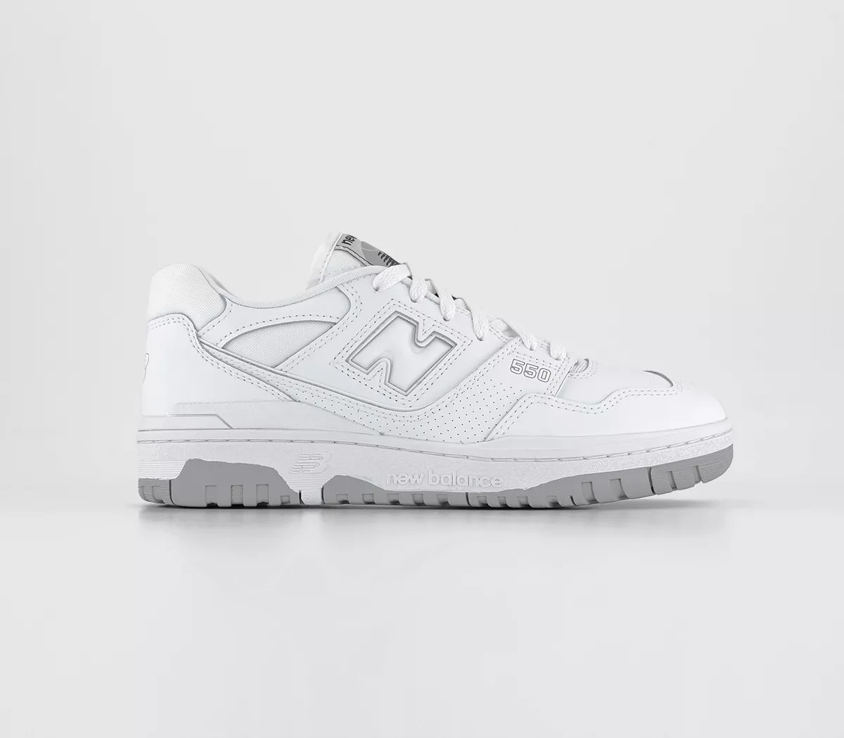 New Balance BB550 Trainers White Grey - Unisex Sports | Offspring (UK)