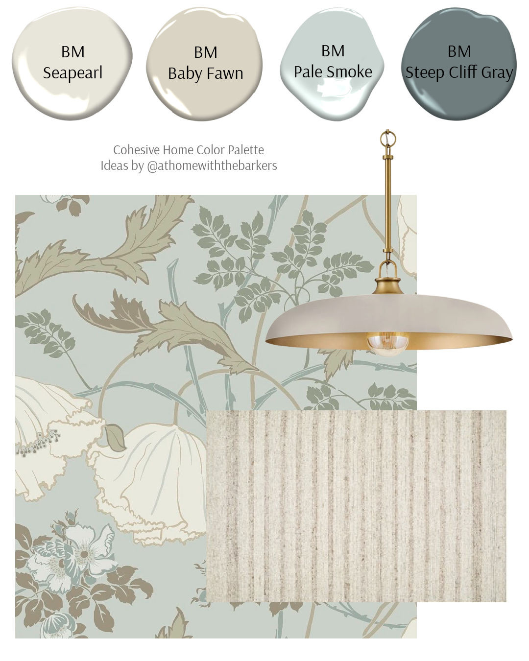 Wallpaper, area rug and paint color pairing. DIY home decorating.  

 #LTKHome #LTKSaleAlert