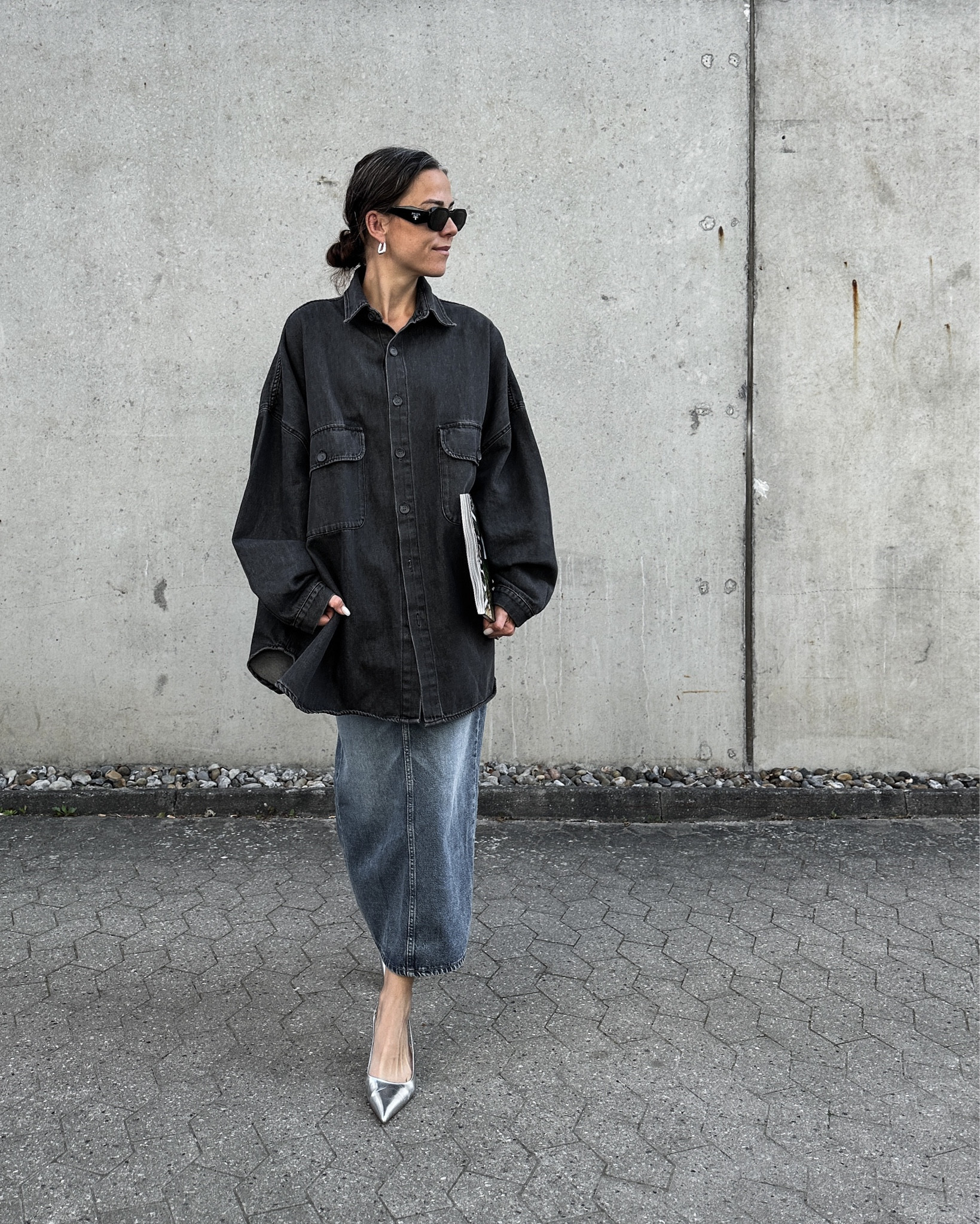 Most perfect scandi style denim skirt for summer or spring outfits 🖤 Long and comfortable, and it fits perfectly into that capsule wardrobe! Casual chic!

#LTKeurope #LTKworkwear #LTKstyletip