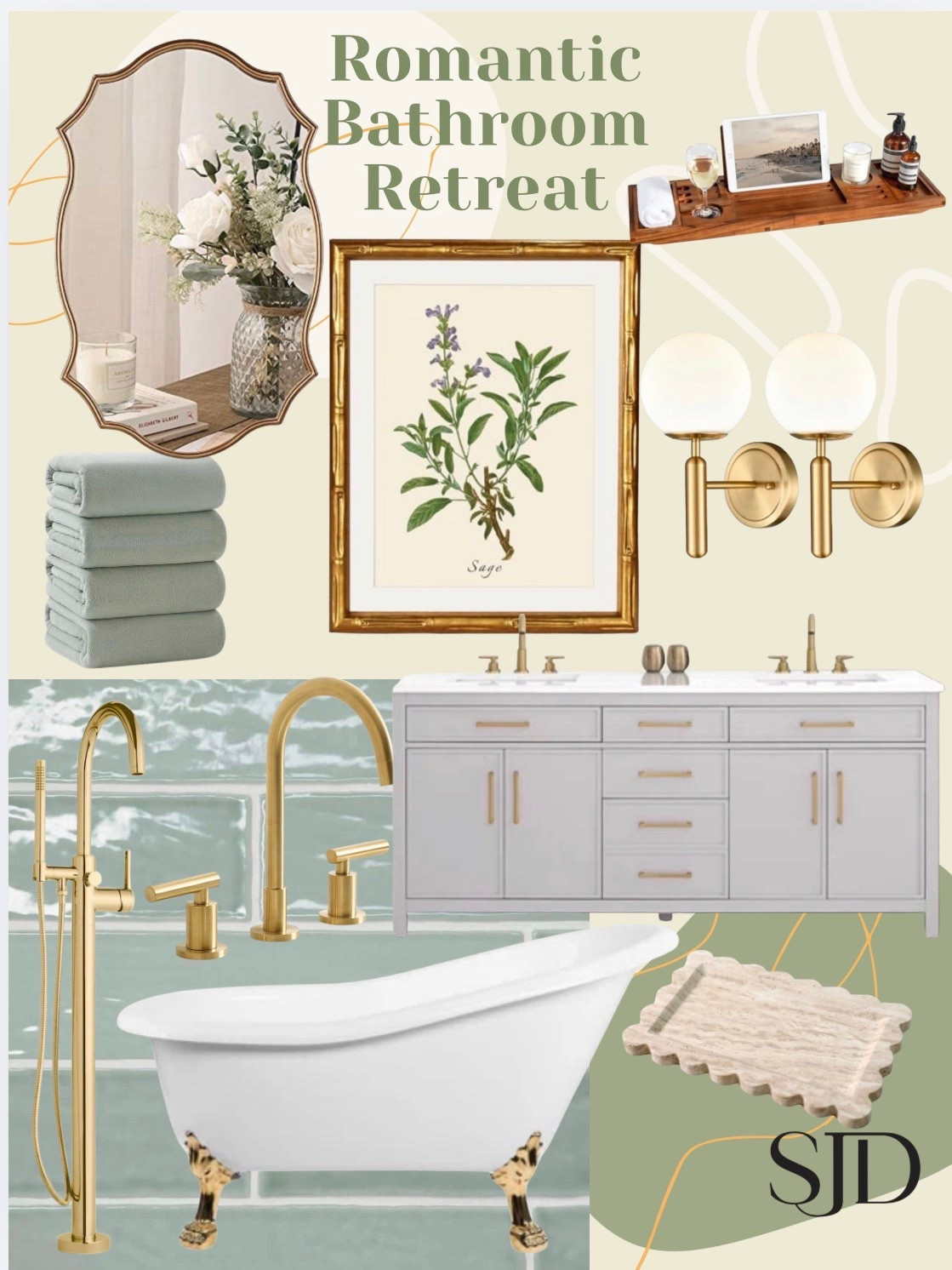 Romantic Bathroom Retreat ❤️
Because your bathroom should feel like a slow exhale. Imagine plush towels, warm brassy and spa-level details that the everyday routines into rituals. Save this for when you’re ready to romanticize your space. 🛁 #romanticbathroom #bathroomretreat #spabathroom 

#LTKHome #LTKValentine #LTKselfcare