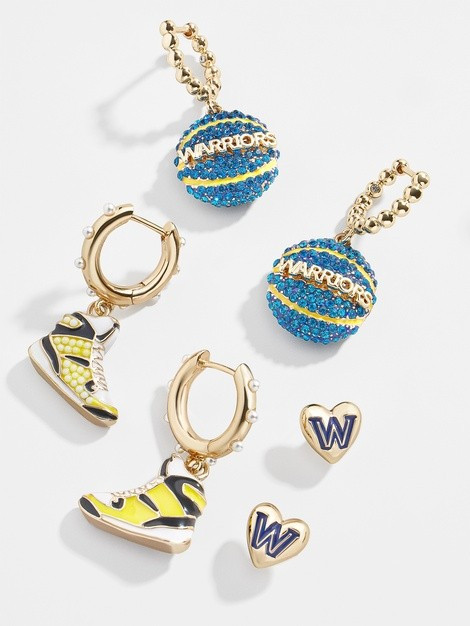 Golden State Warriors Earring Set | BaubleBar (US)