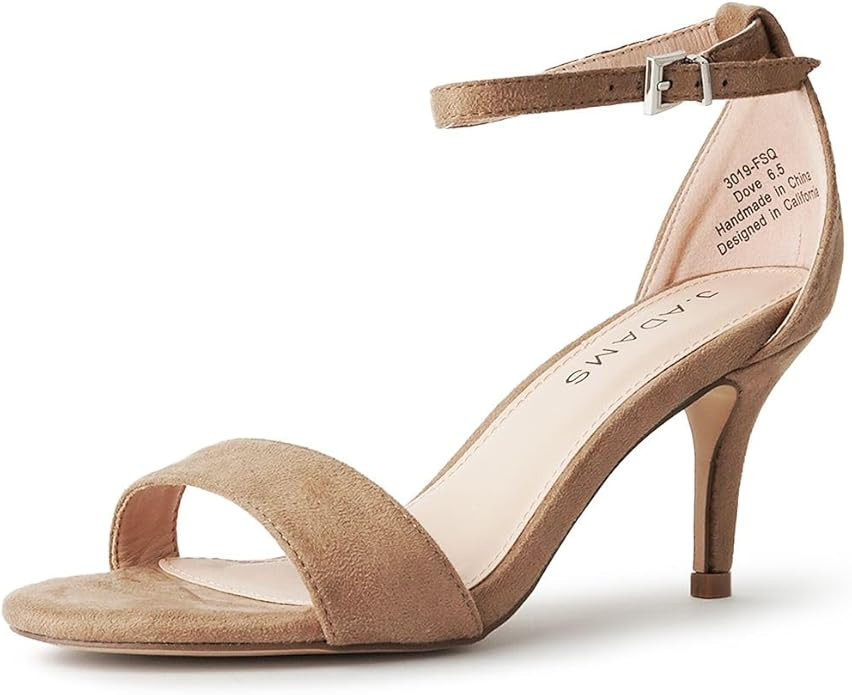 Dove Ankle Strap Womens Stiletto For Women Sexy - Open Toe Strappy Heels, Wedding Shoes For Bride... | Amazon (US)