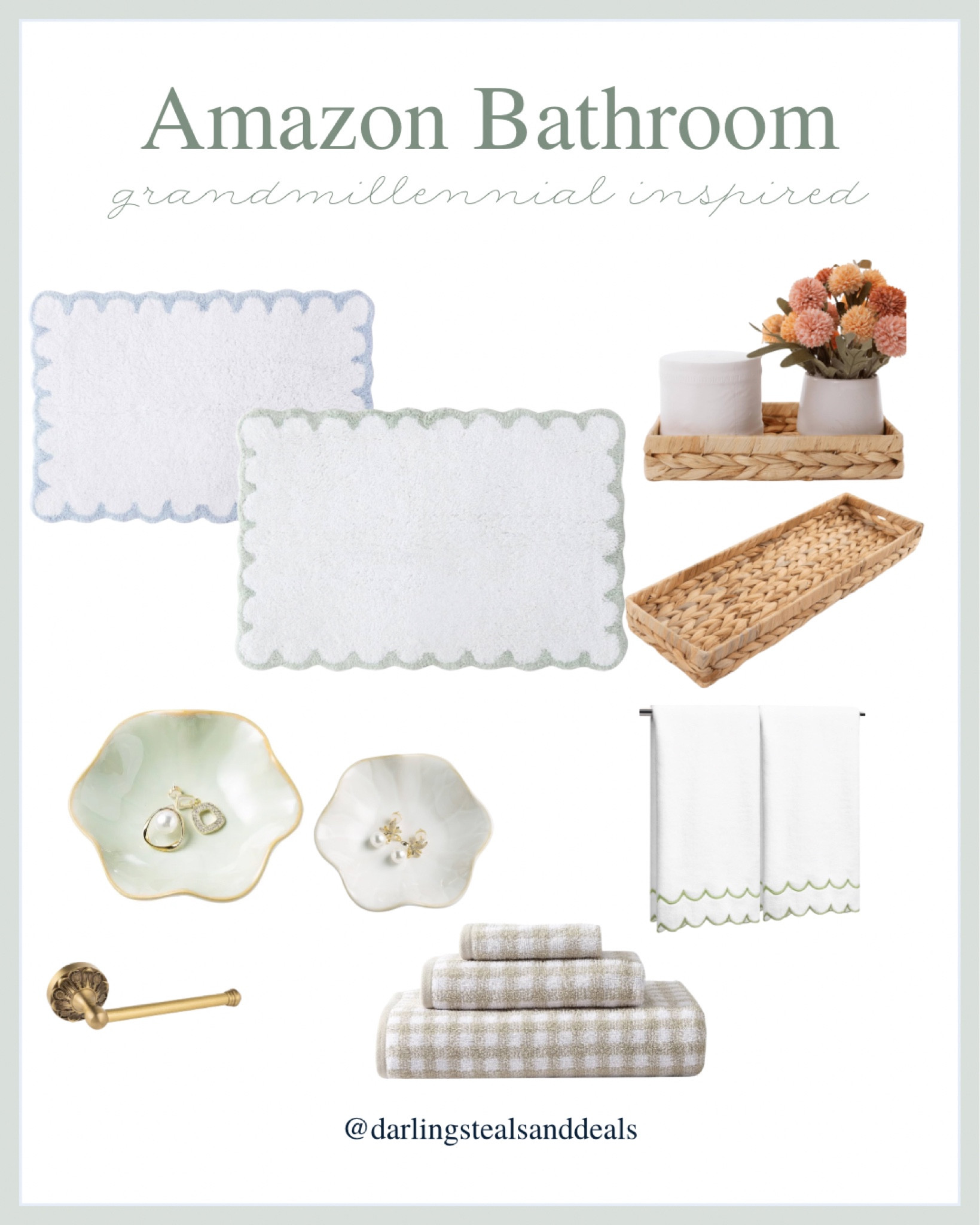 Amazon bathroom, grandmillenial bathroom, Amazon finds, affordable bathroom decor 

#LTKHome #LTKFindsUnder50