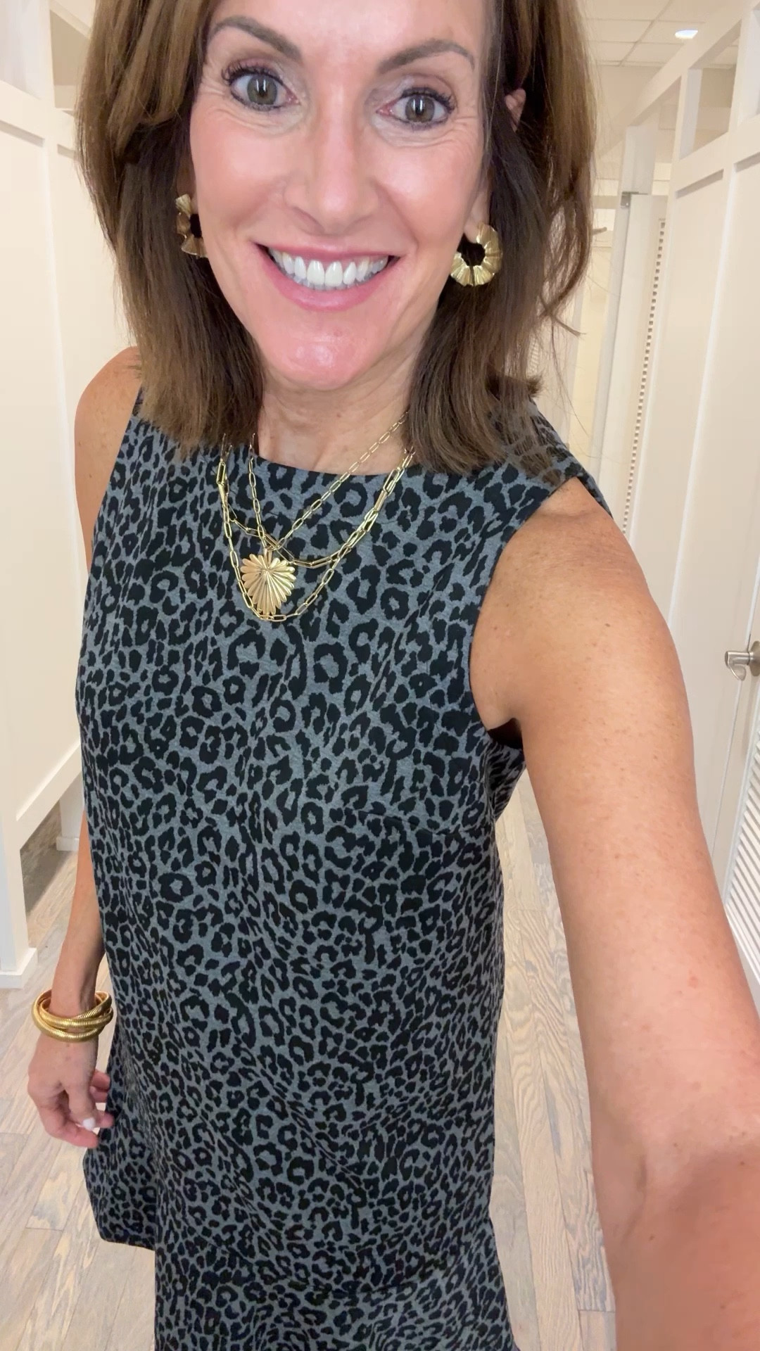 Leopard dress - 8
jacket - 10
Faux leather - M

Fall style 
Workwear style
Teacher style 
Date night style 

#LTKStyleTip #LTKWorkwear #LTKVideo