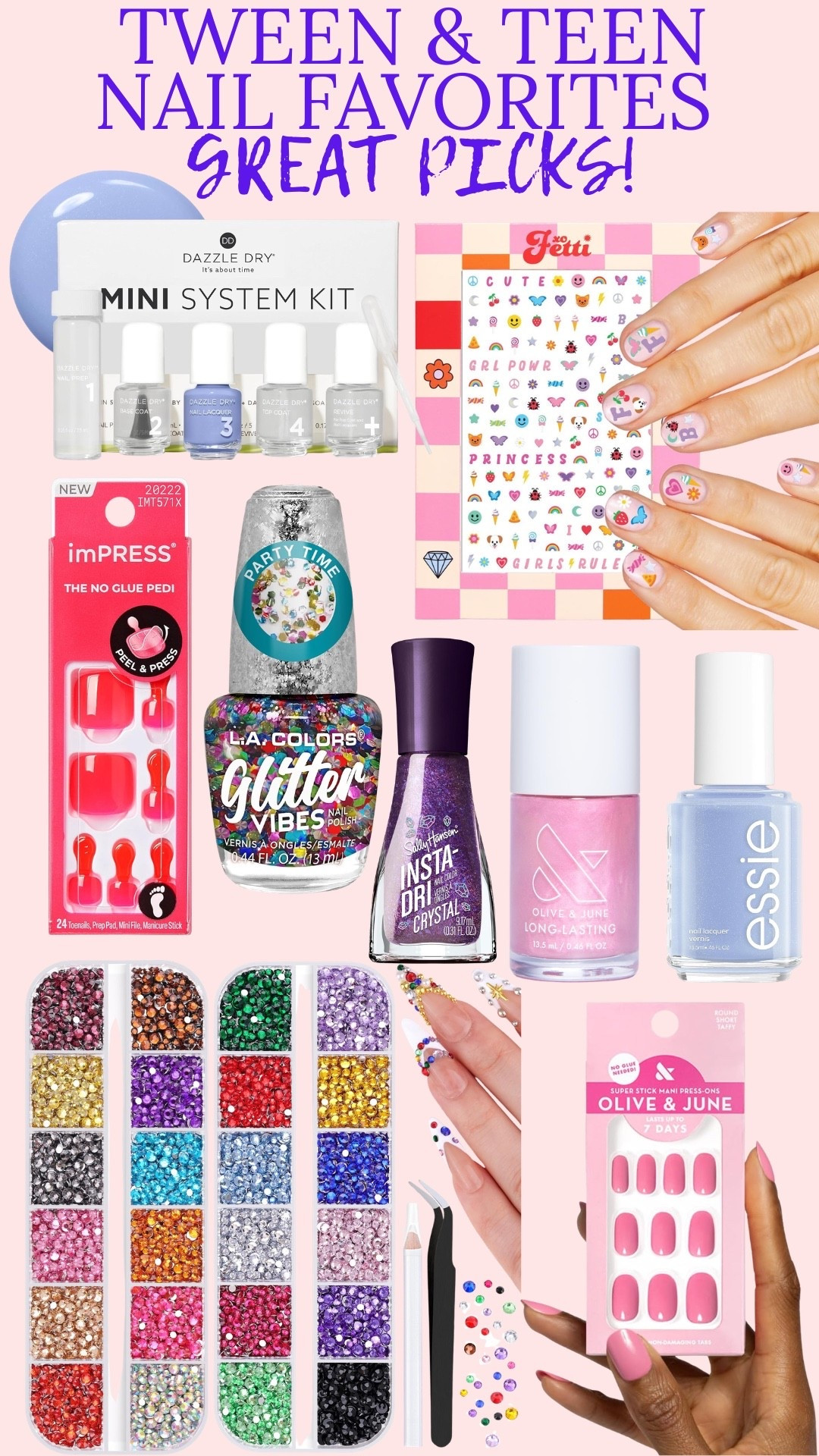 Tween and Teen Nail Favorites

#LTKBeauty #LTKKids