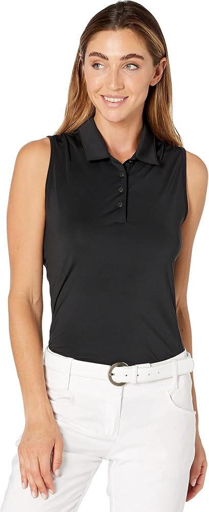 adidas Women's Ultimate365 Primegreen Sleeveless Polo Shirt | Amazon (US)