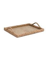 27x21 Large Rectangular Chunky Woven Bankuan Tray | TJ Maxx