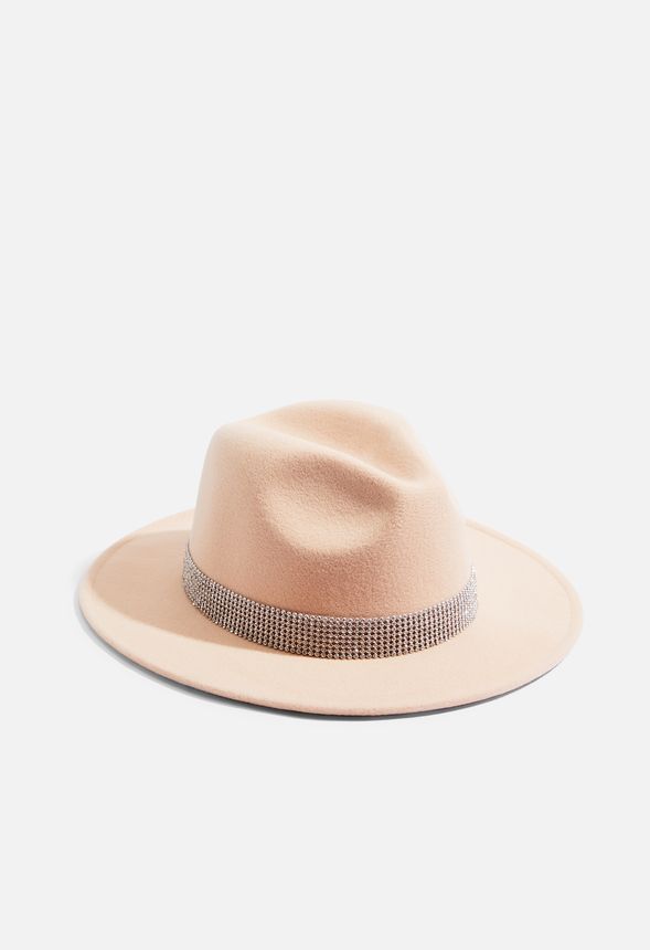 Rhinestone Felt Hat | JustFab