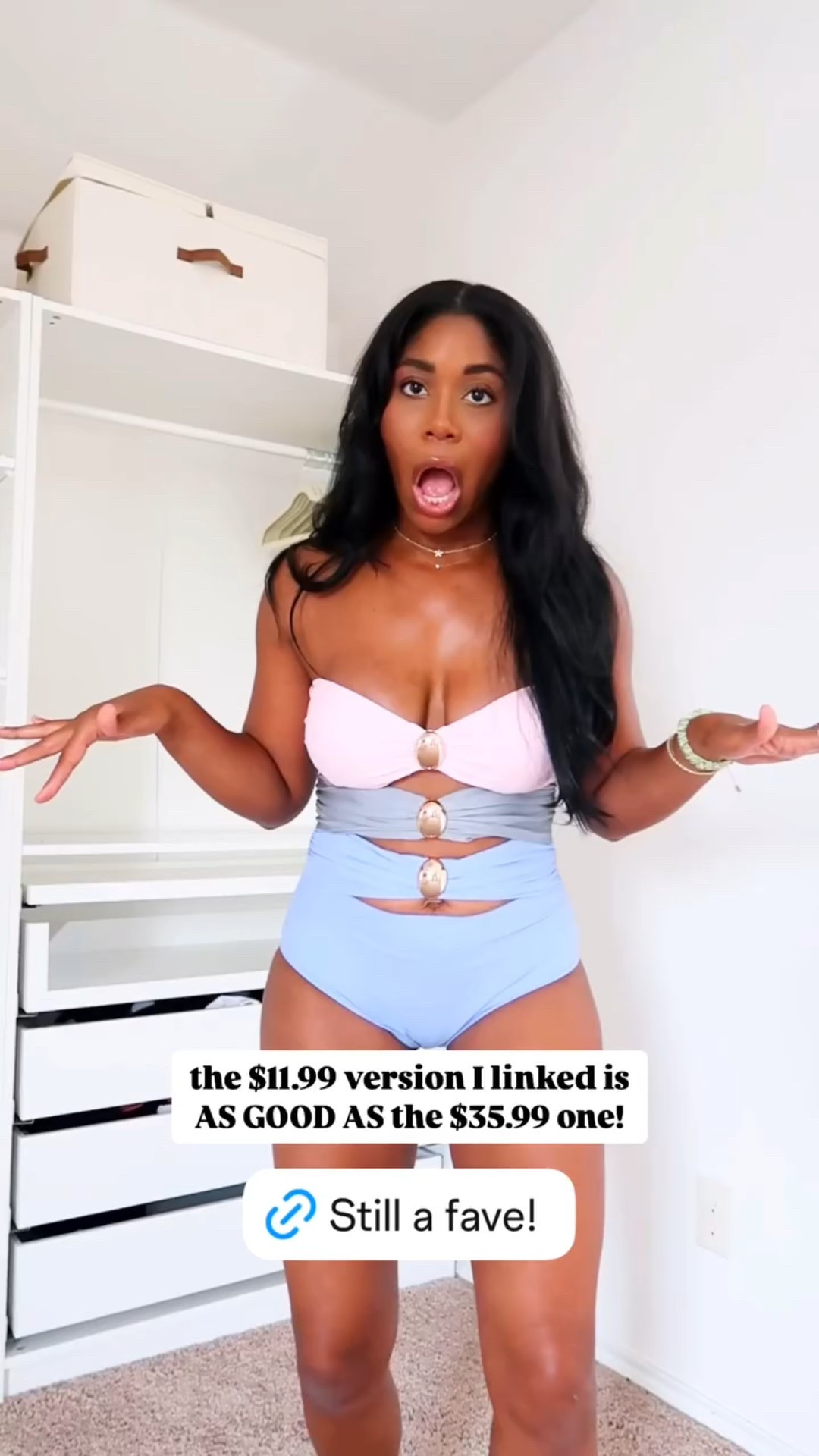the $11.99 version I linked is AS GOOD AS the $35.99 one! It’s an Amazon swimsuit find! 

#LTKStyleTip #LTKFindsUnder50 #LTKSwim