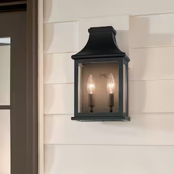 allen + roth Umber 2-Light 14-in H Antique Bronze Led, Outdoor Wall Light | Lowe's