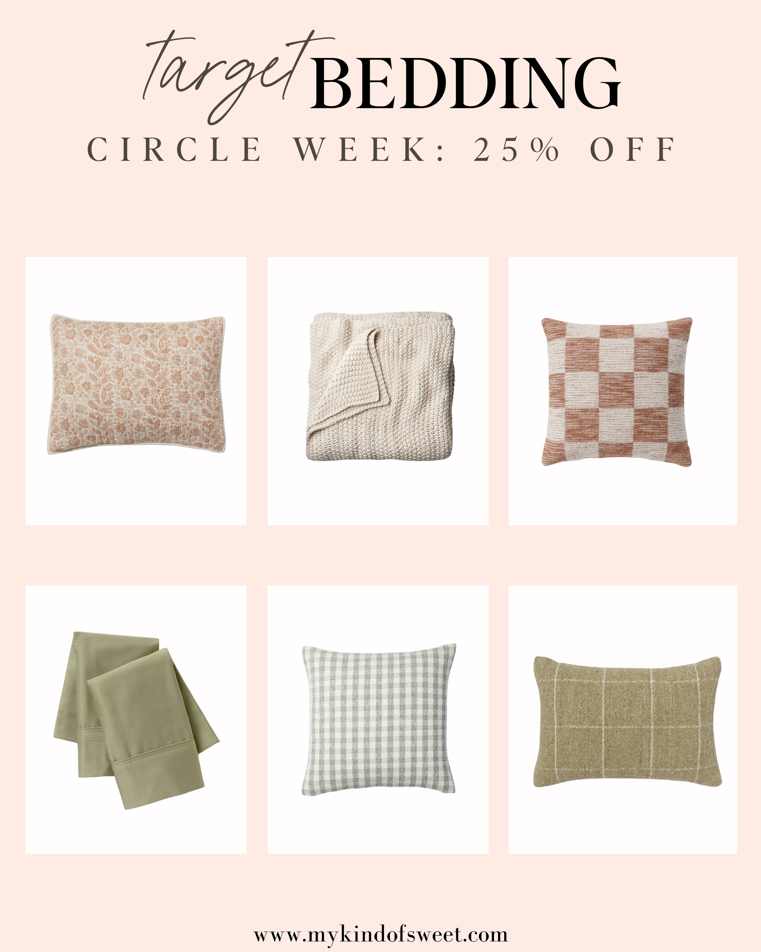 This bedding is 25% off for Target Circle Week. Grab these deals now.  

#LTKSaleAlert #LTKOver40 #LTKHome