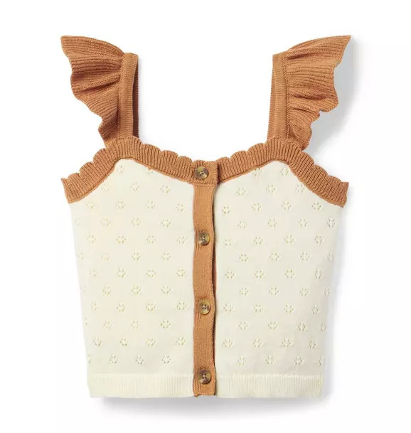 Pointelle Scalloped Sweater Top | Janie and Jack