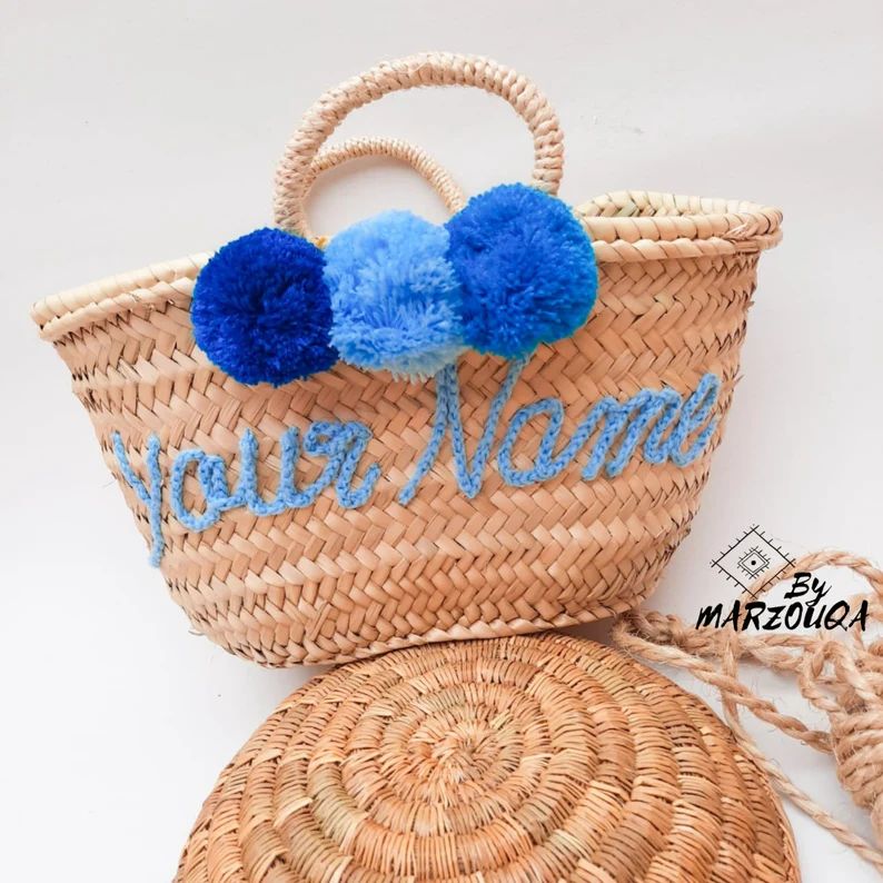 Wholesale Personalized Straw Bag, Wholesale Bridesmaid bag,Wholesale flower girl basket, Bridal S... | Etsy (US)