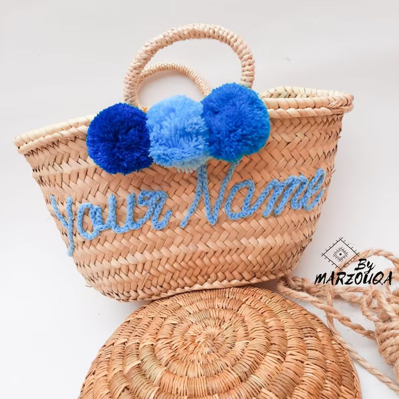 Wholesale Personalized Straw Bag, Wholesale Bridesmaid bag,Wholesale flower girl basket, Bridal S... | Etsy (US)