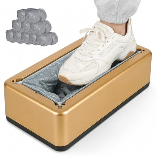 Automatic Shoe Covers Dispenser - Gold Shoe Cover Machine with 200pcs Shoe Cover for Home & Offic... | Amazon (US)