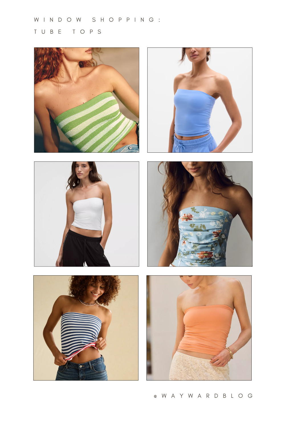 Window Shopping: Tube Tops

My inner teen is *so* glad these are back in style 

 #LTKSeasonal