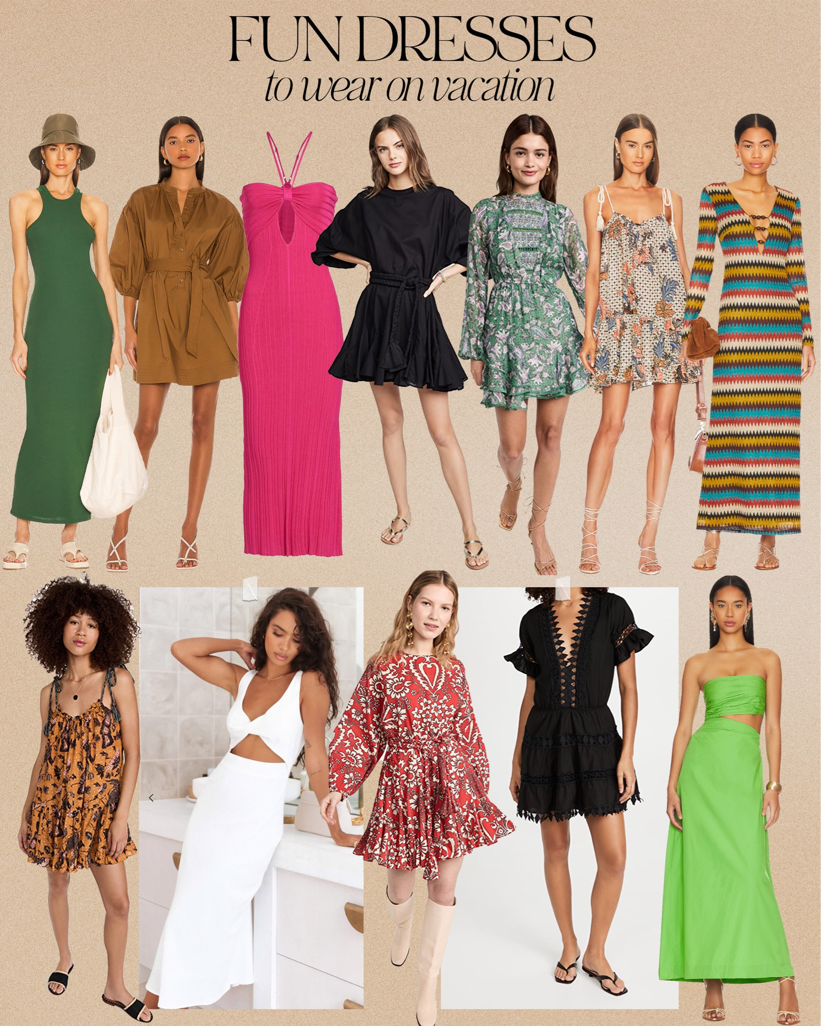 Fun dresses to wear on vacation 🌺

#LTKtravel