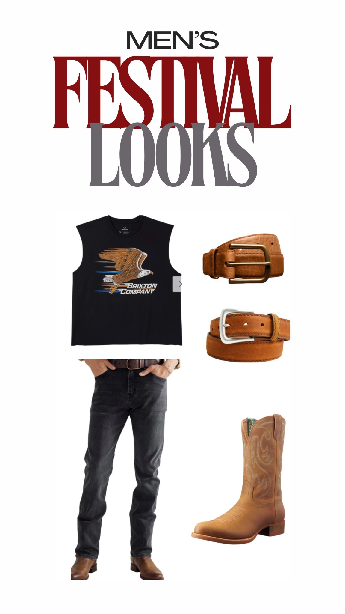 Men’s festival szn look if he prefers to wear dark tones!! 

#LTKgrwm #LTKFestival #LTKootd