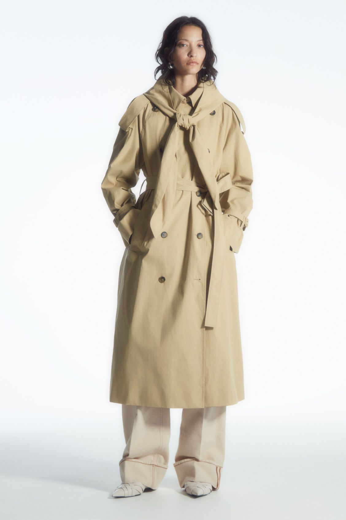 HOODED TRENCH COAT | COS UK