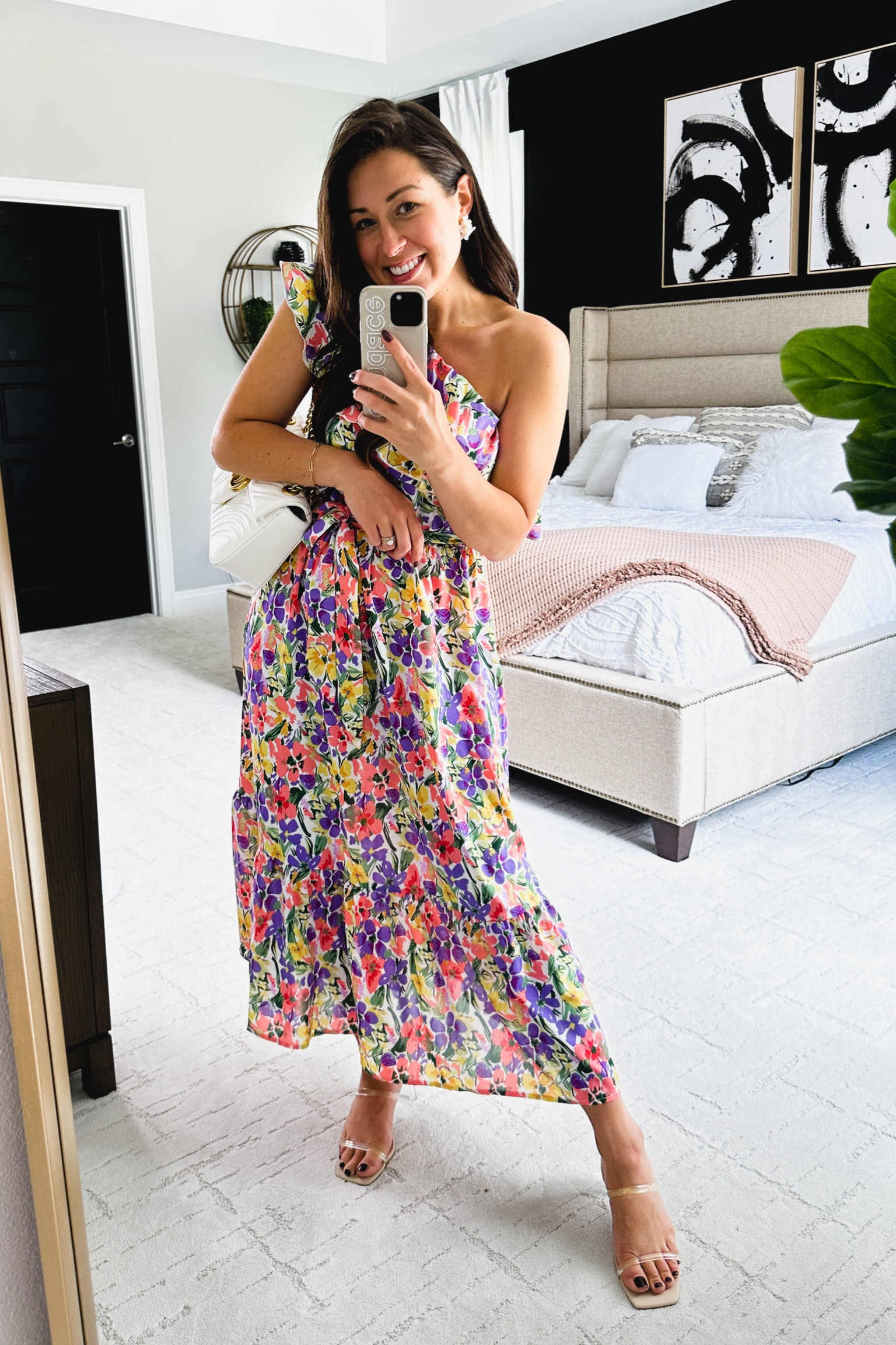 TTS in this beautiful floral 🌷🤍✨ I love the tie that adds for a slimming trim waist 🌼

🌷Wearing “multicolored purple” 💜

#LTKunder100 #LTKtravel #LTKwedding