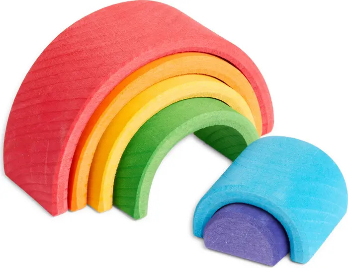 GRIMM'S SPIEL UND HOLZ Wooden Rainbow Small Stacking Toy | Nordstrom | Nordstrom