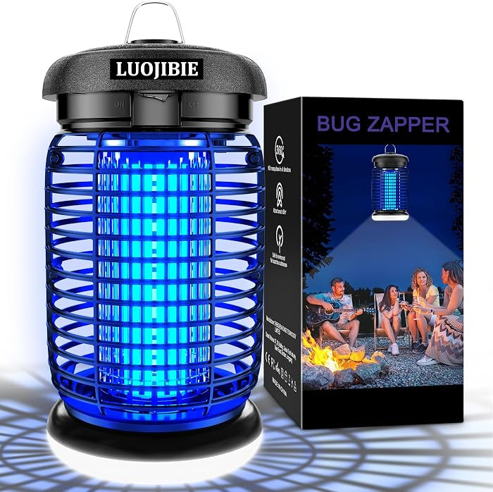 Bug Zapper Outdoor, Electric Mosquito Killer Fly Trap with UV/LED Light, 4200V High Voltage Water... | Amazon (US)