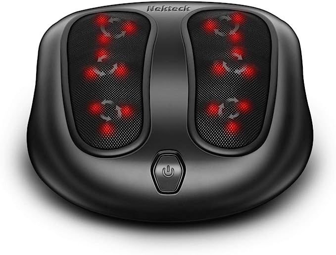 Nekteck Foot Massager with Heat, Shiatsu Heated Elecric Keading Foot Massager Machine for Planter... | Amazon (US)