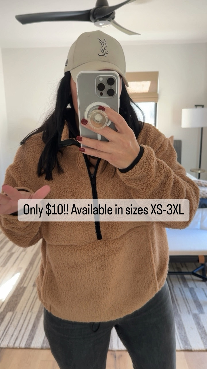 This pullover is only $10 and so soft! It’s available in 12 color options and sizes XS-3XL. I sized up to an XL for an oversized fit, but could have done a large. 

The Spoiled Home 

#LTKmidsize #LTKover40 #LTKGiftGuide