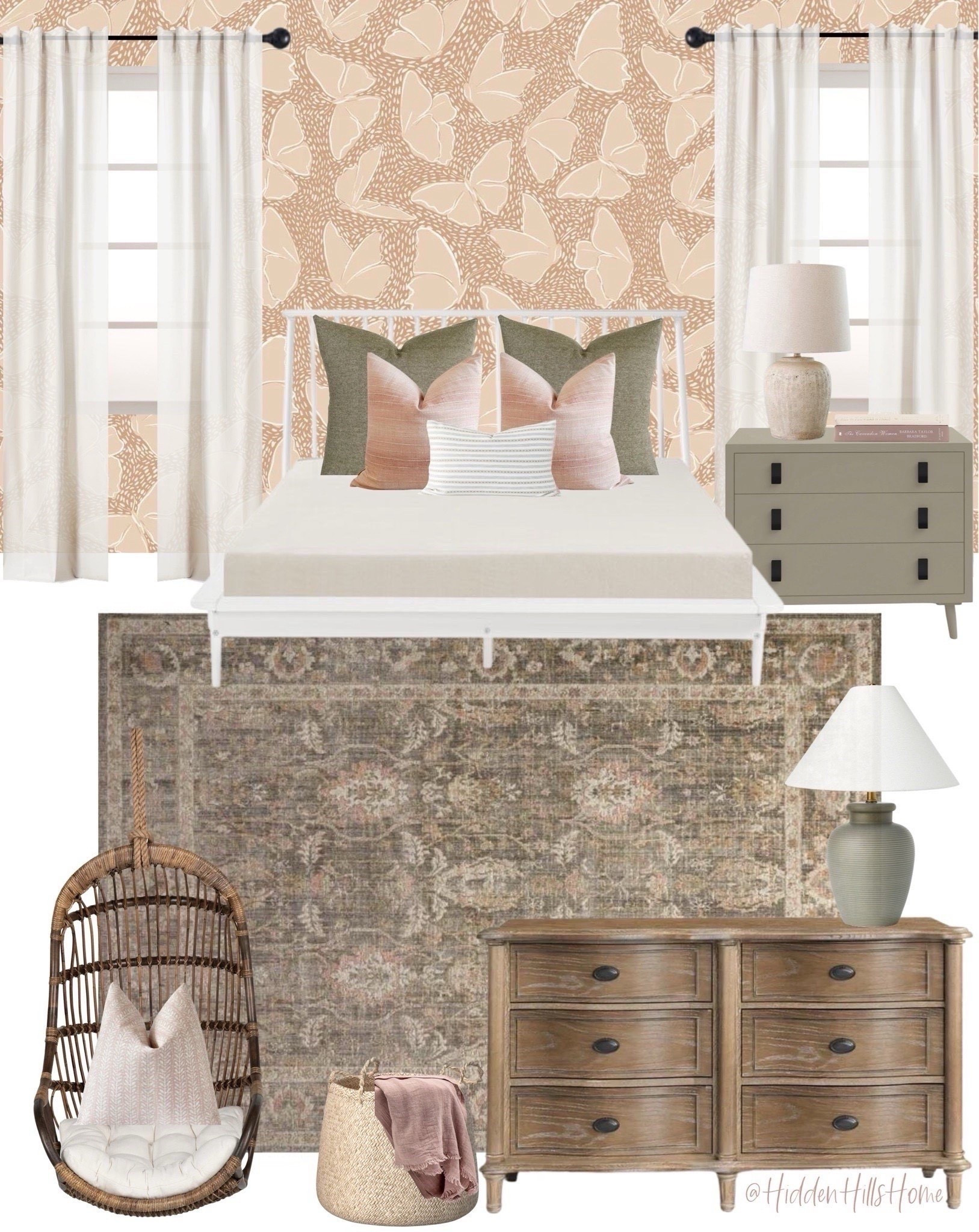 Girls bedroom mood board, butterfly wallpaper for girls bedroom, girls bedroom design inspo #moodboard



#LTKSaleAlert #LTKHome #LTKKids