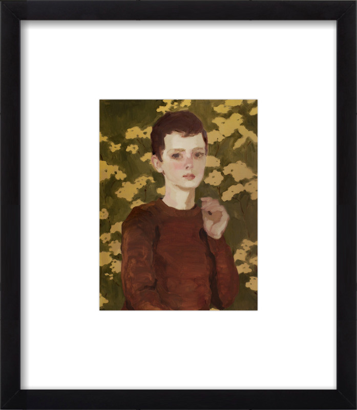 Girl with Tansy by Rachel Gregor on Artfully Walls | Artfully Walls