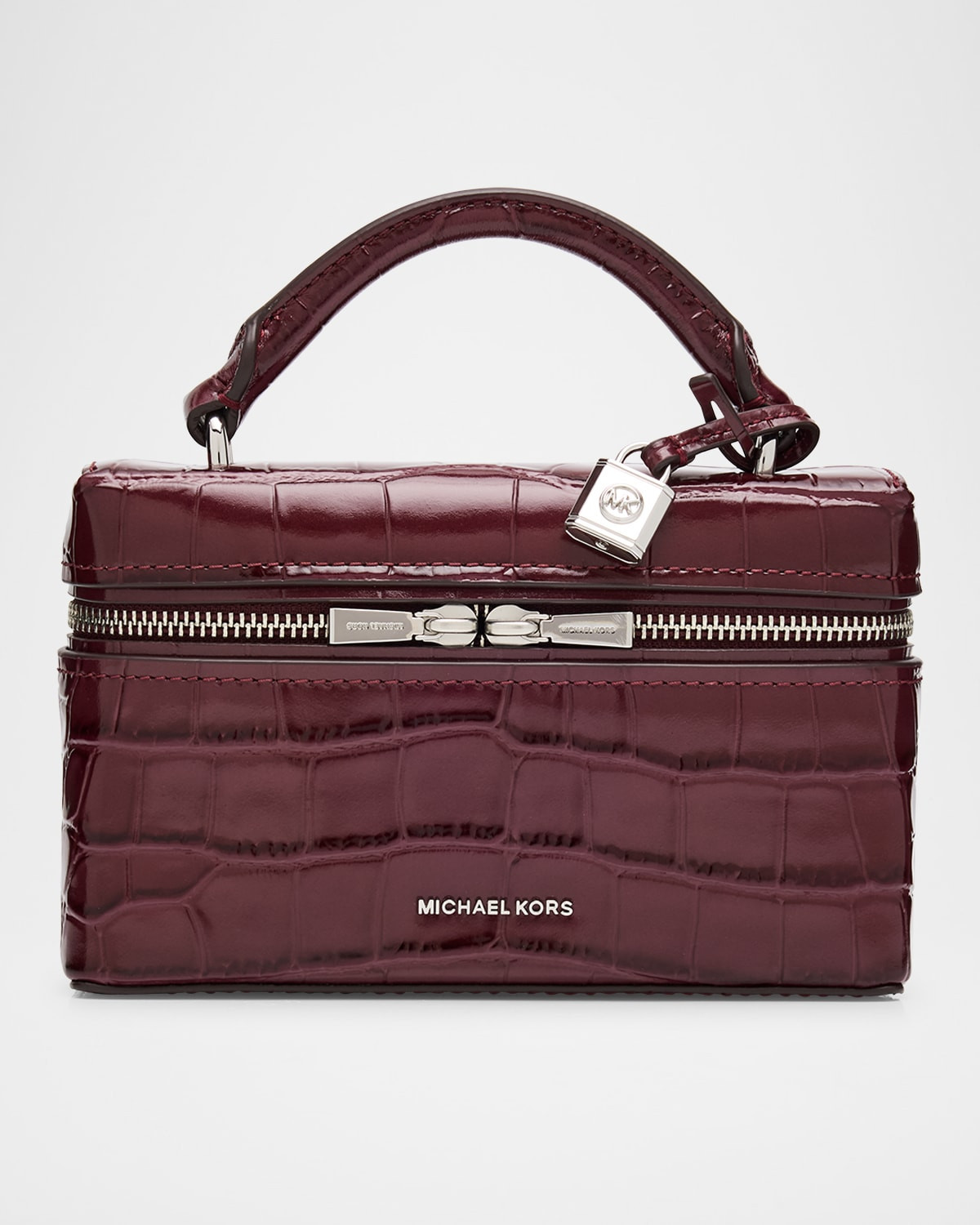Jana XS Croc-Embossed Leather Crossbody Bag | Neiman Marcus