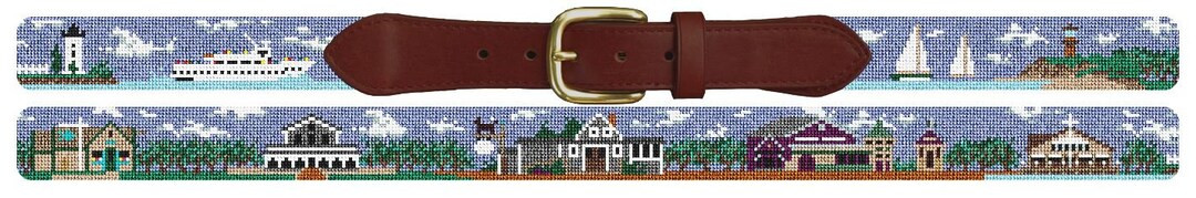 Martha's Vineyard Needlepoint Belt Finished - Etsy | Etsy (US)