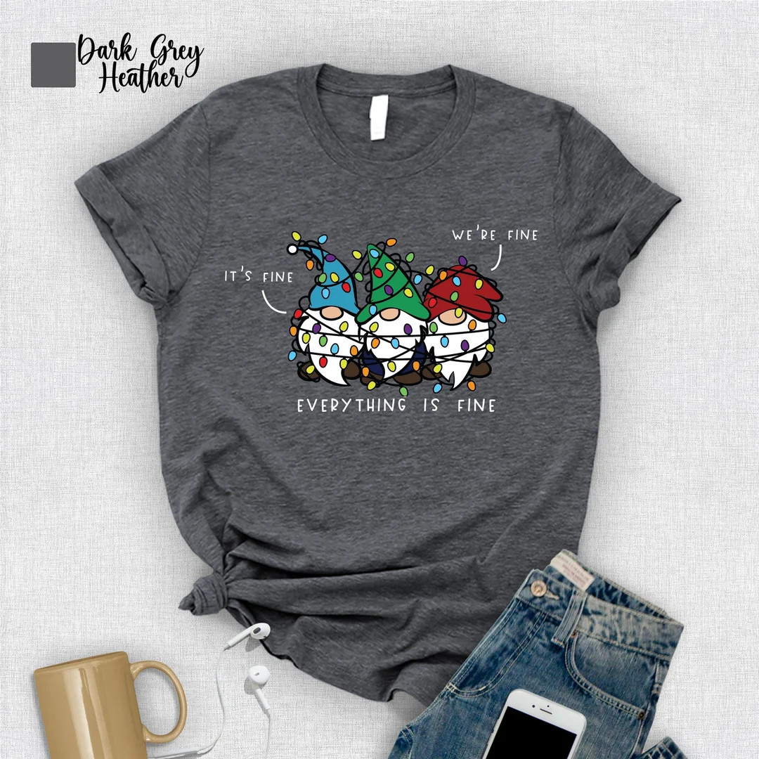 Its Fine Were Fine Everything is Fine Shirtchristmas - Etsy | Etsy (US)