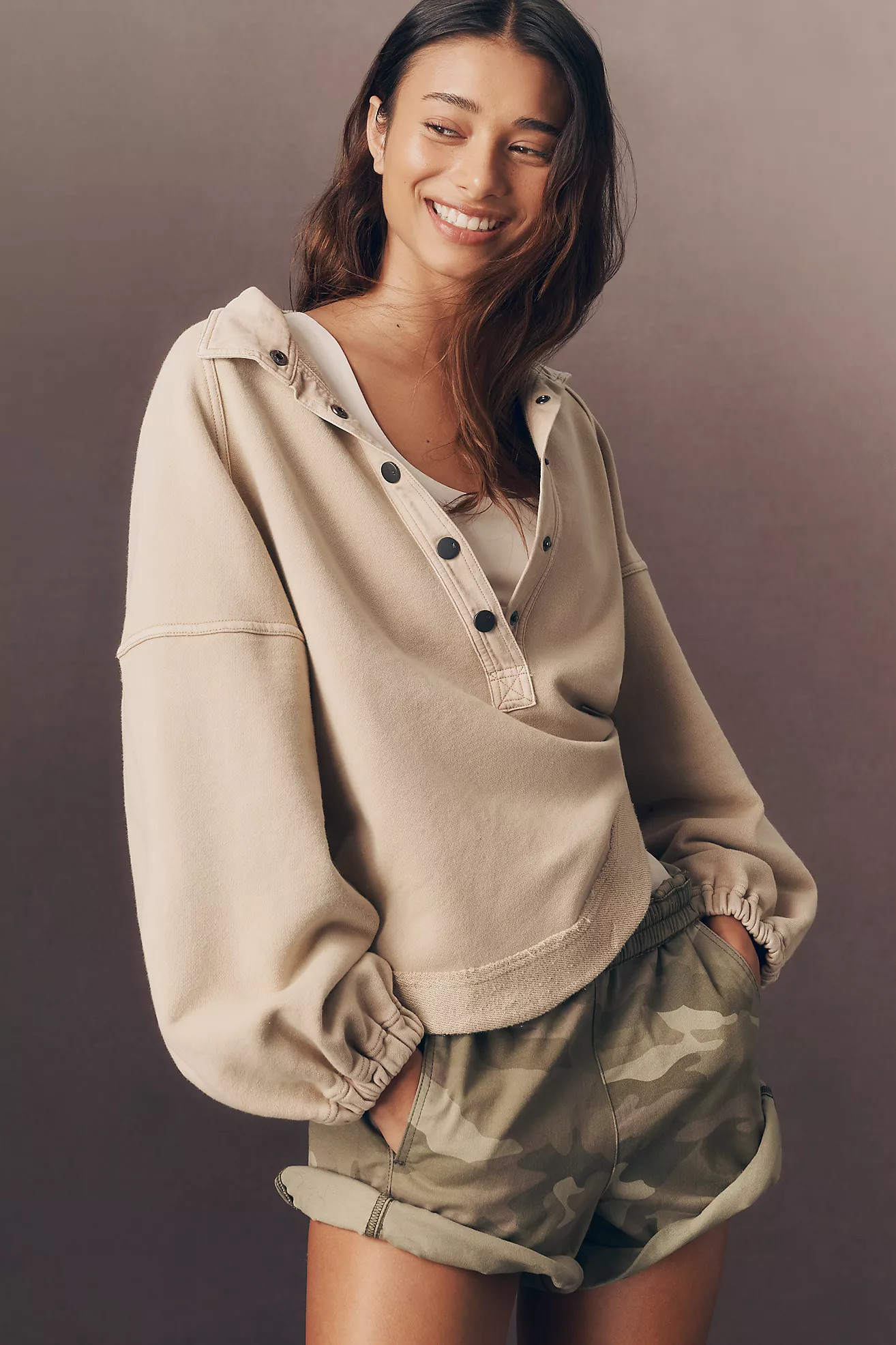Pilcro Izzie Relaxed Pull On Shorts | Anthropologie (US)
