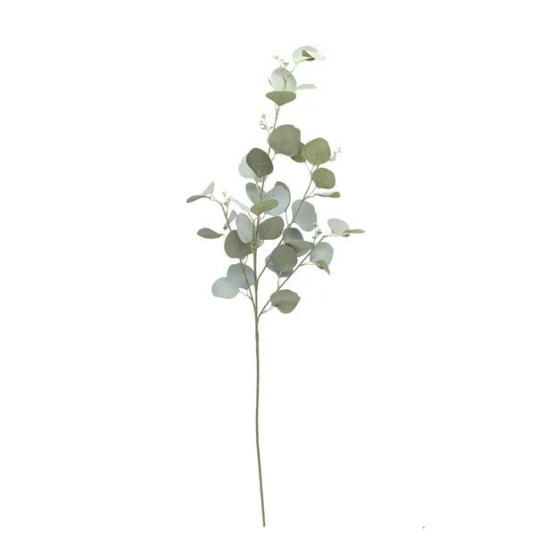 Mainstays Artificial Green Round Leaf Eucalyptus Stem, 34in Tall Floral Picks - Walmart.com | Walmart (US)