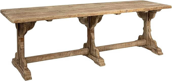 Creative Co-Op Reclaimed Wood Table with Trussel | Amazon (US)