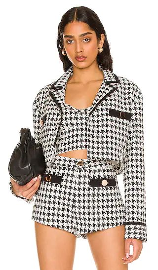 Marciana Jacket in Black & White | Revolve Clothing (Global)