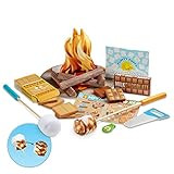 Melissa & Doug Let's Explore Campfire S'Mores Play Set - Play Campfire Sets For Kids Ages 3+ | Amazon (US)