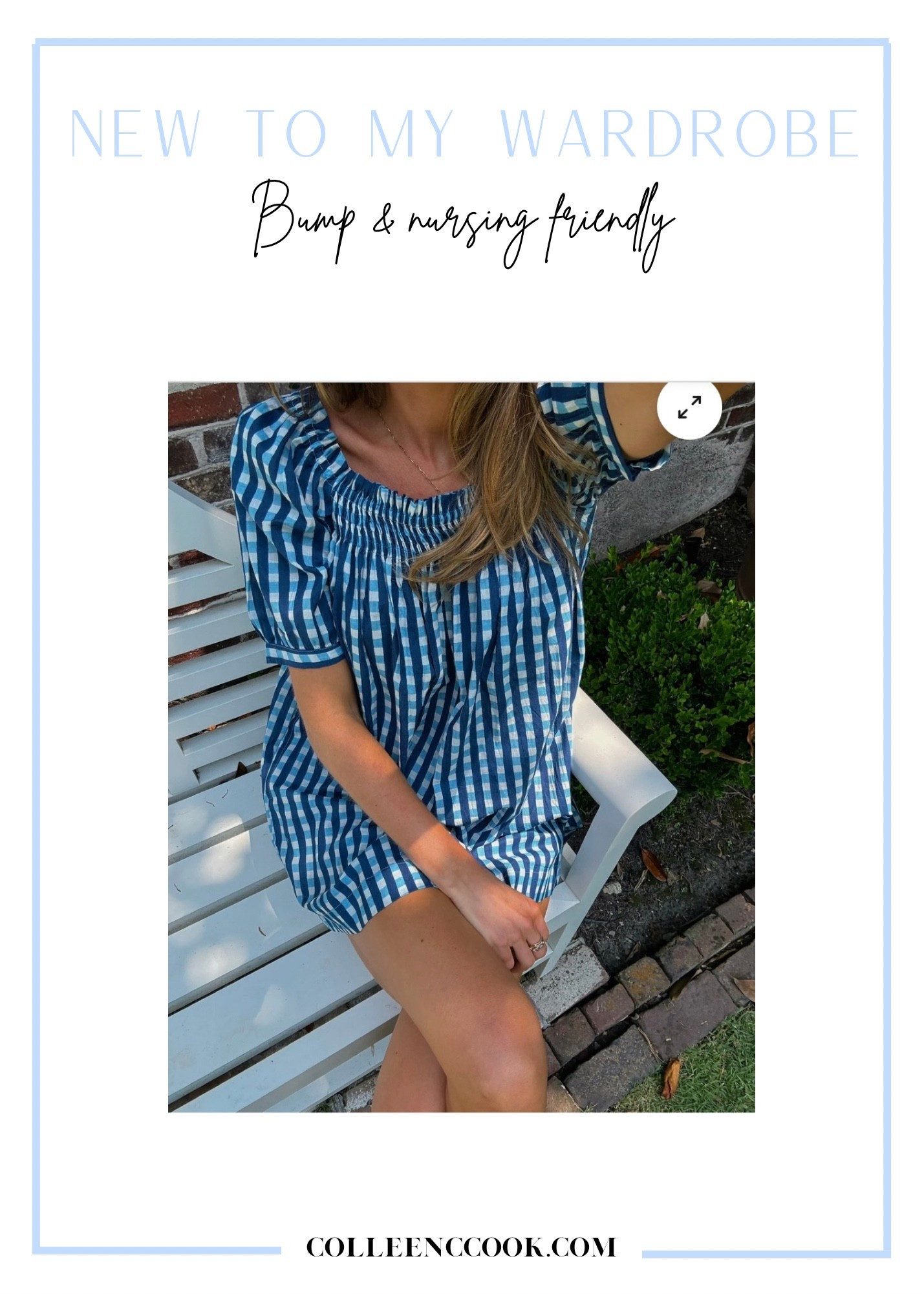 Bump friendly nursing friendly 100% cotton matching set 