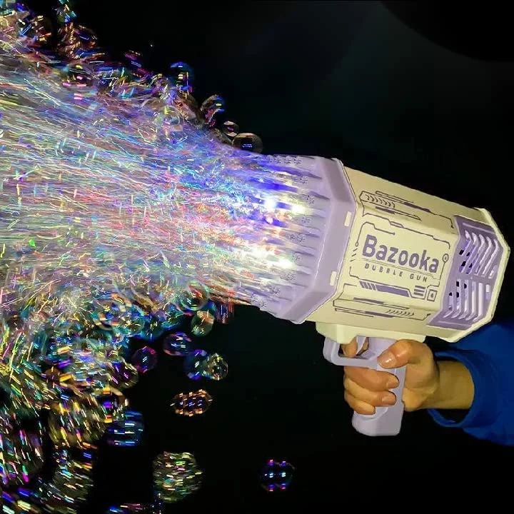 Bubble Machine Gun with 69 Holes and Colorful Lights, Super Big TIK Tok Electric Automatic Bubble... | Walmart (US)