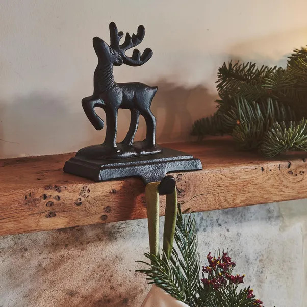 Black Deer Stocking Holder Deer | Dunelm (migrated)