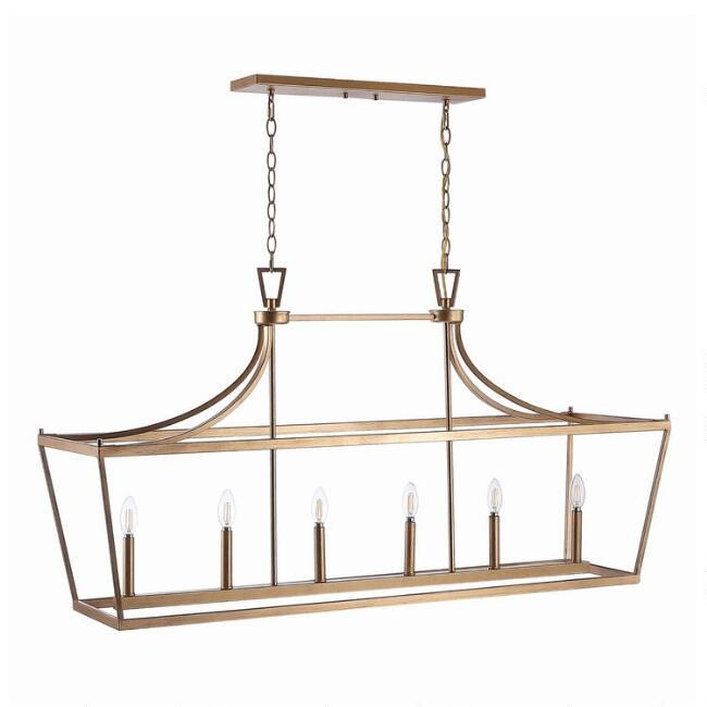 Metal Pagoda 6 Light Aroris Pendant Lamp | World Market