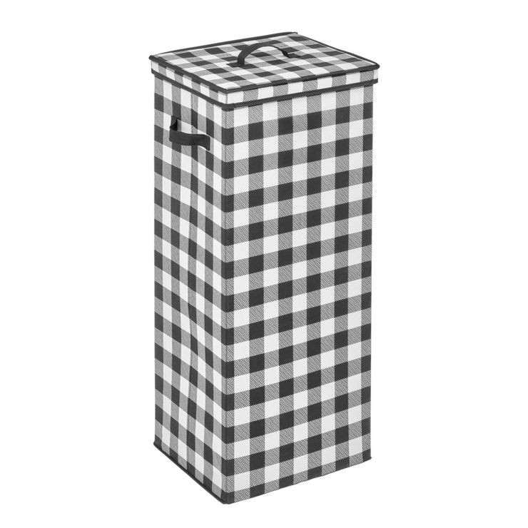 mDesign Tall Gift-Wrapping Paper Storage Box with Handles + Removable Lid | Target