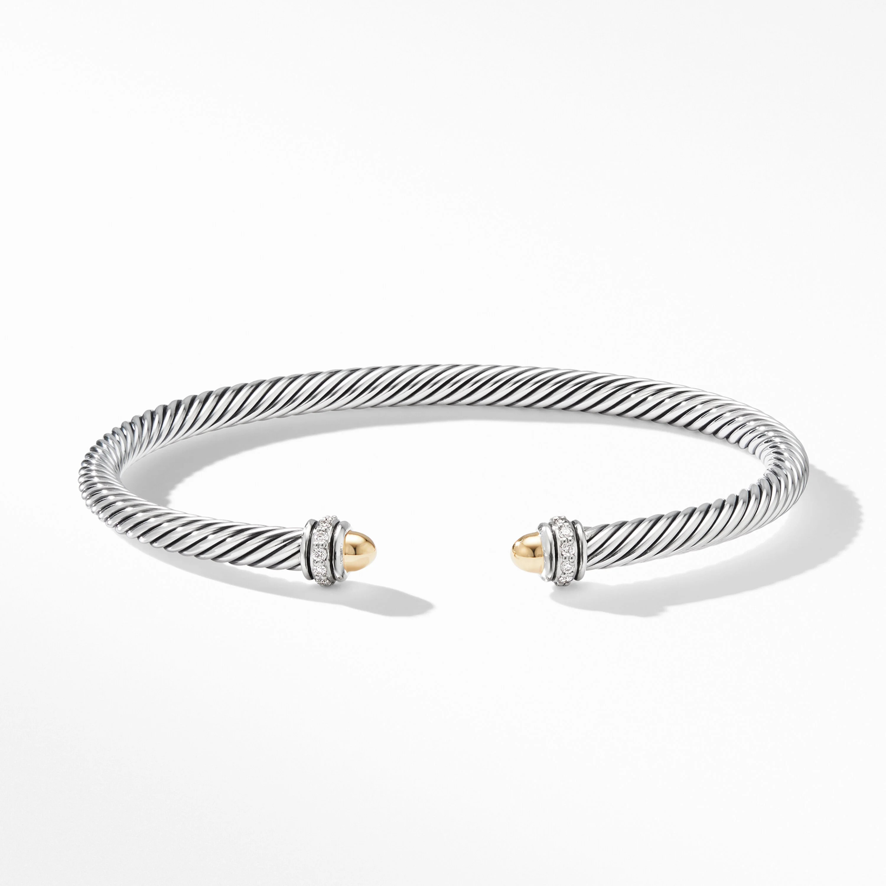 David Yurman | Cable Classics Color Bracelet with 18K Yellow Gold and Diamonds, 4mm | David Yurman