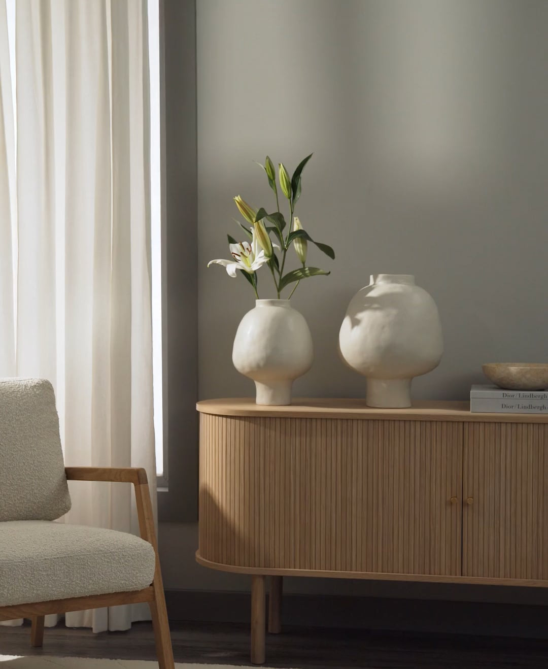 Handgemaakte vaas Saki van keramiek | Westwing EU